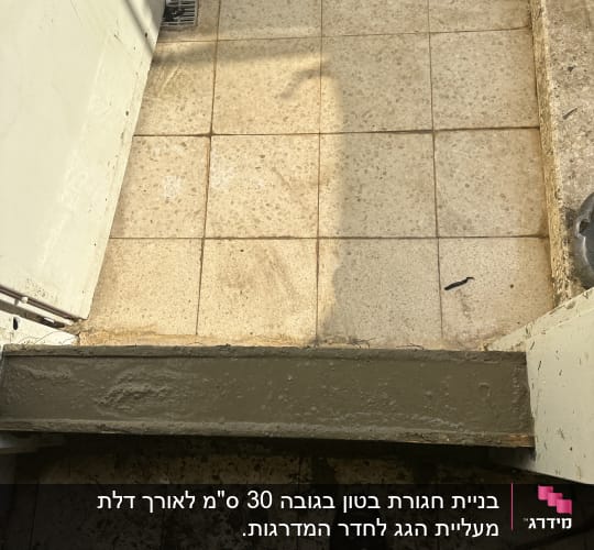 רצפה עם אריחים וכלי עבודה בשיפוץ